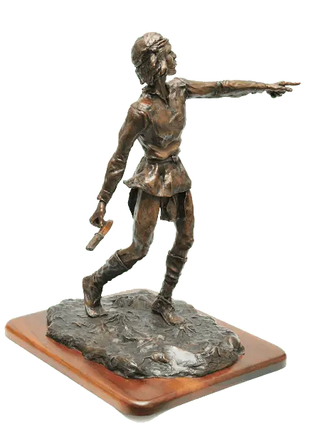Geronimo Howard G. Hudson bronze sculptures